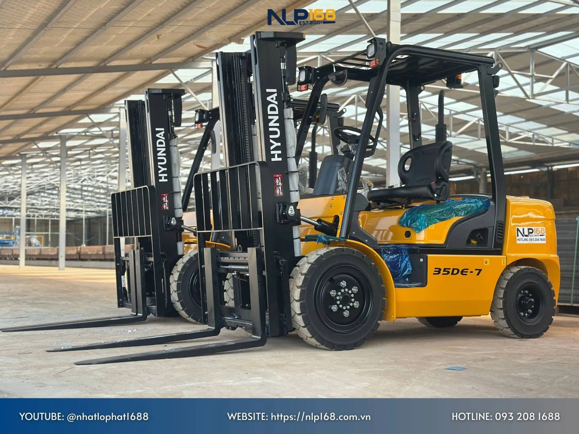 Xe n&acirc;ng dầu 3.5 tấn Hyundai